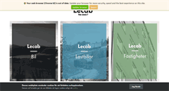 Desktop Screenshot of lecab.se