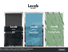 Tablet Screenshot of lecab.se